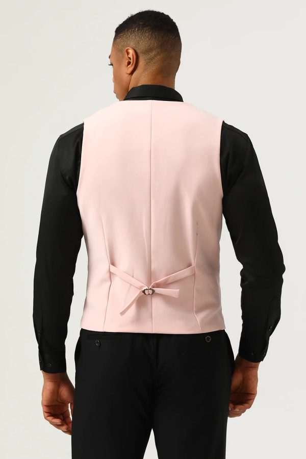 Roze Sjaal Revers 3-delige heren galapakken Rabatt – Bild 4
