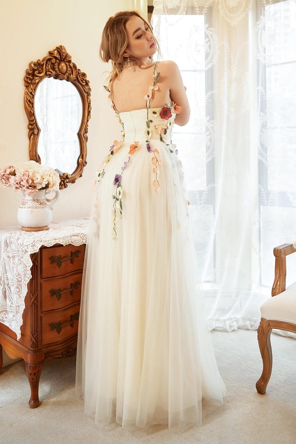Elegante A Line Champagne Plus Size Galajurk met Appliques Online-Schn?ppchen – Bild 2