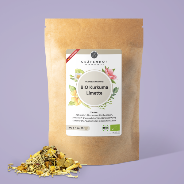 BIO Früchtetee Kurkuma Limette · 100 g lose Zu verkaufen