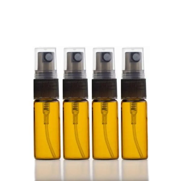 4er-Set Mini-Sprühflasche BASIC 5 ml braun Rabatt