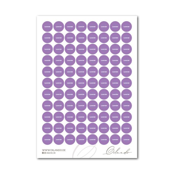 Aufkleber für ätherische Öl-Flaschen  Lavender  Online-Schn?ppchen