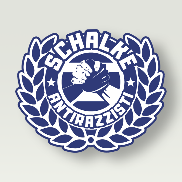 Sticker Schalke Antirazzisti Logo (formgestanzt) Verkauf
