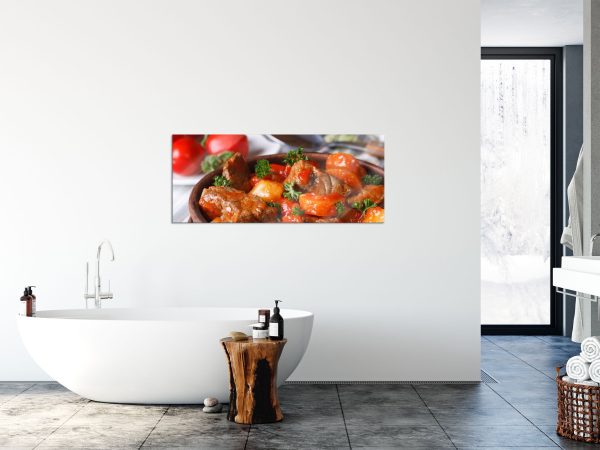 Appetitlicher Bauerntopf, Glasbild Panorama Angebot – Bild 4