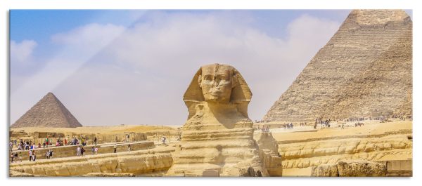 Große Sphinx von Gizeh, Glasbild Panorama Verkauf