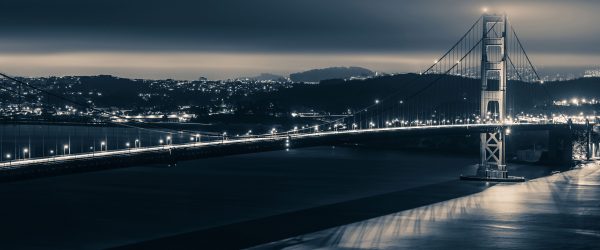 Golden Gate Bridge in New York, Glasbild Panorama Rabatt – Bild 5