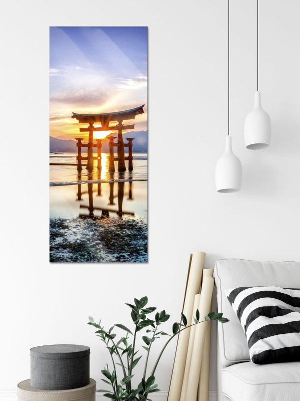 Torii Gate in Miyajima Japan, Glasbild Panorama Online – Bild 3