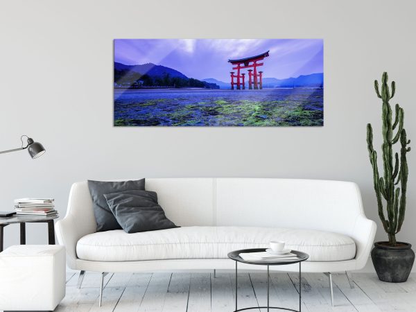 Torii in Hiroshima Japan, Glasbild Panorama Online – Bild 2