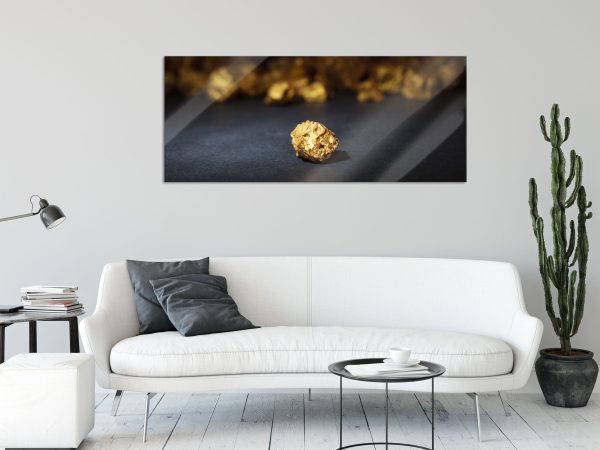 Goldnugget, Glasbild Panorama Online-Verkauf – Bild 2