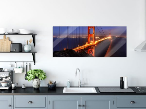Golden Gate Bridge San Francisco, Glasbild Panorama Online-Schn?ppchen – Bild 3