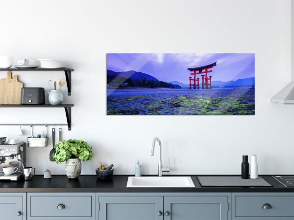 Torii in Hiroshima Japan, Glasbild Panorama Online – Bild 3