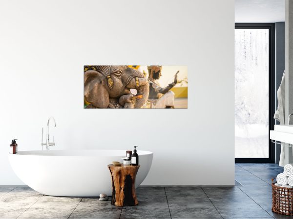 Elefantengottheit in Thailand, Glasbild Panorama Angebot – Bild 4
