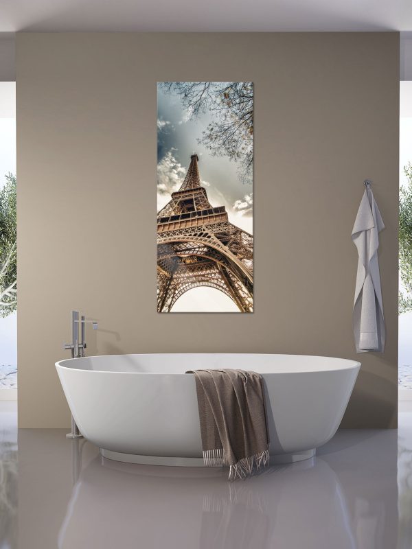 Eindrucksvoller Eifelturm Paris, Glasbild Panorama Online-Schn?ppchen – Bild 4