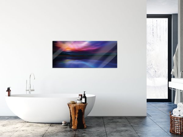 Nordische Polarlichter, Glasbild Panorama Online – Bild 4