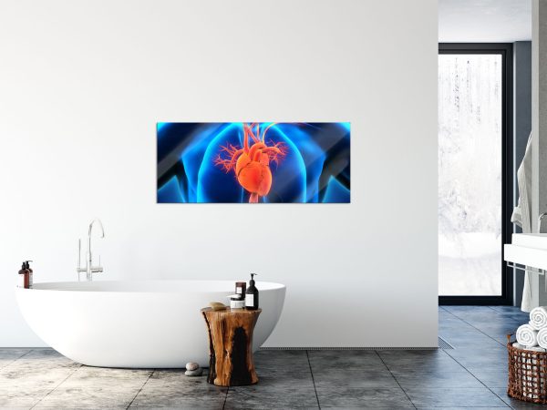 Herz des Menschen, Glasbild Panorama Online-Verkauf – Bild 4