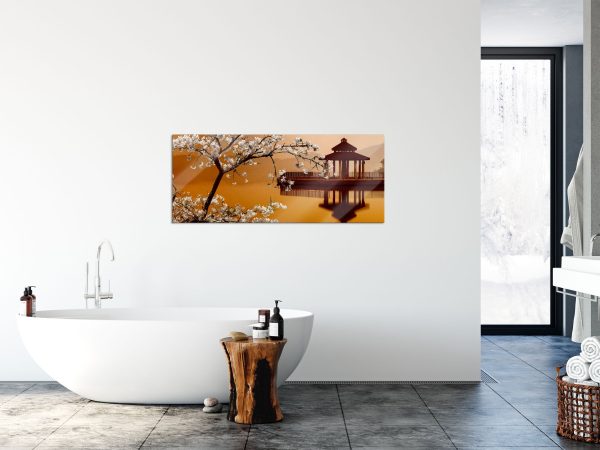 Kirschbaum an See, Glasbild Panorama Angebot – Bild 4